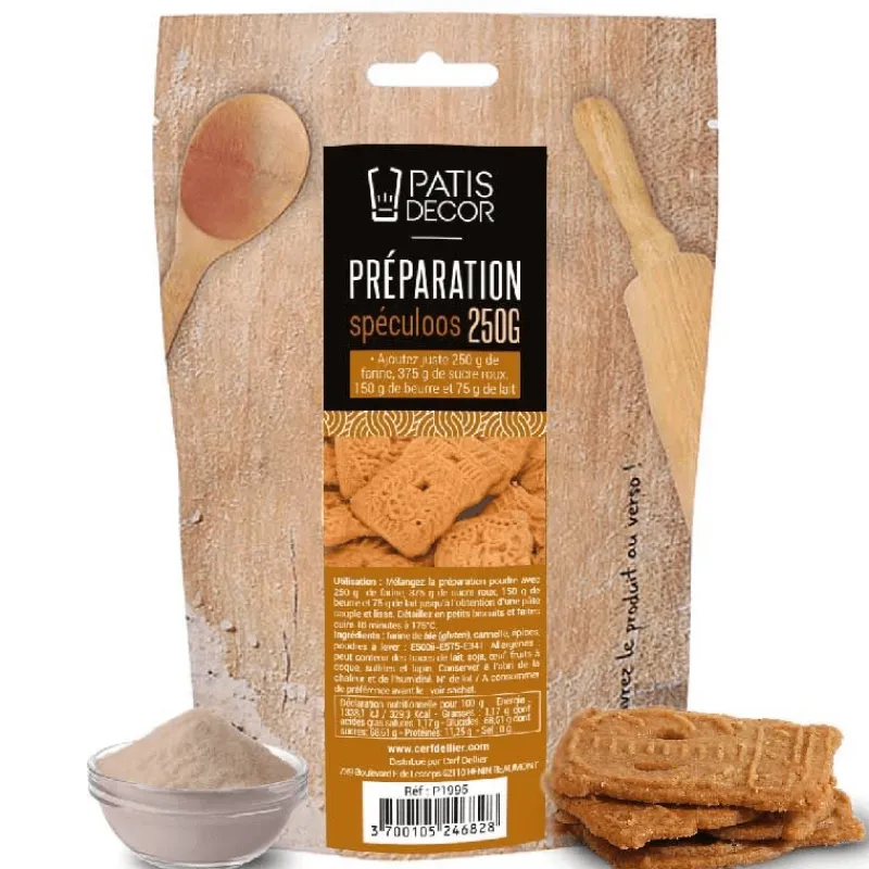 PATISDECOR Préparation Pâtisserie*Préparation Spéculoos 250 g Patisdécor