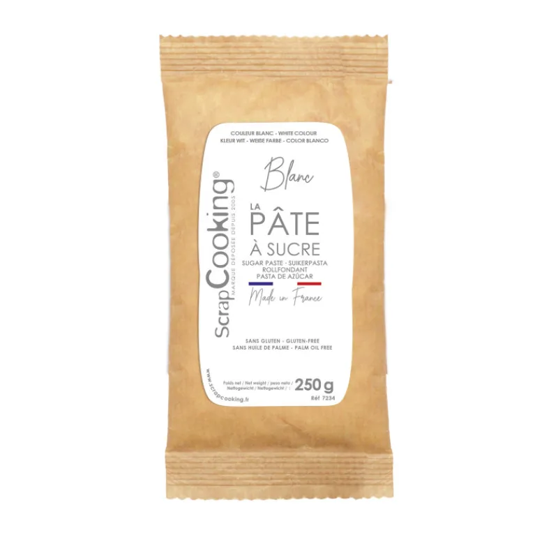 SCRAPCOOKING Trancheuse Electrique | Pâte À Sucre*Pâte à Sucre Blanche 250 g