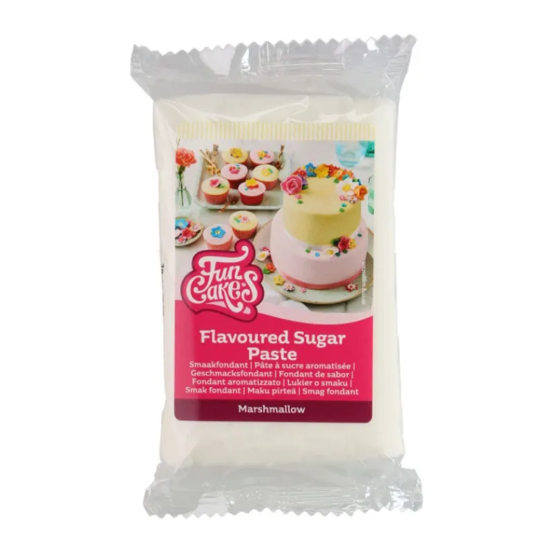 FUNCAKES Pâte À Sucre*Pâte à Sucre Blanche Chamallow 250g