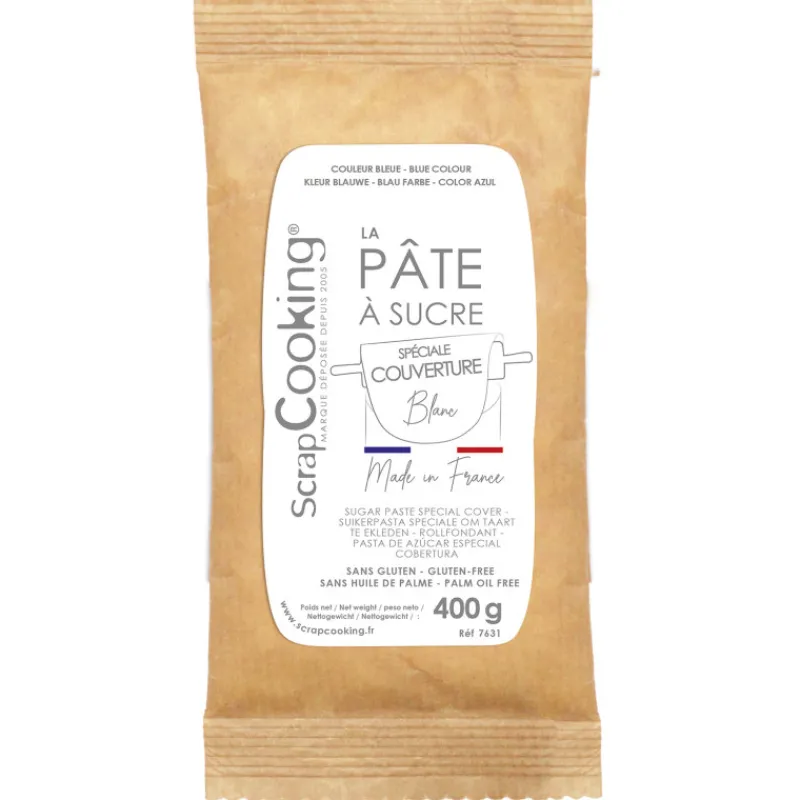 SCRAPCOOKING Trancheuse Electrique | Pâte À Sucre*Pâte à Sucre Blanche Spéciale Couverture 400g