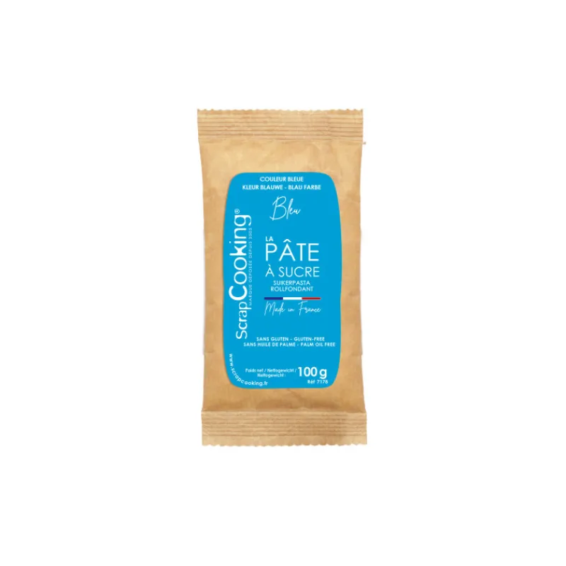 SCRAPCOOKING Trancheuse Electrique | Pâte À Sucre*Pâte à Sucre Bleu Foncé 100 g