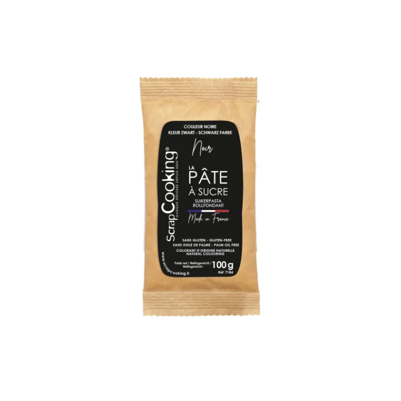 SCRAPCOOKING Trancheuse Electrique | Pâte À Sucre*Pâte à Sucre Noir 100 g