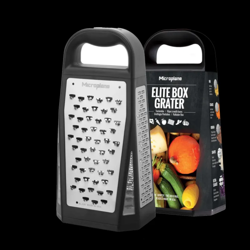 MICROPLANE Mandoline De Cuisine | Zesteur*Râpe Multi-Faces Elite Specialty Noir