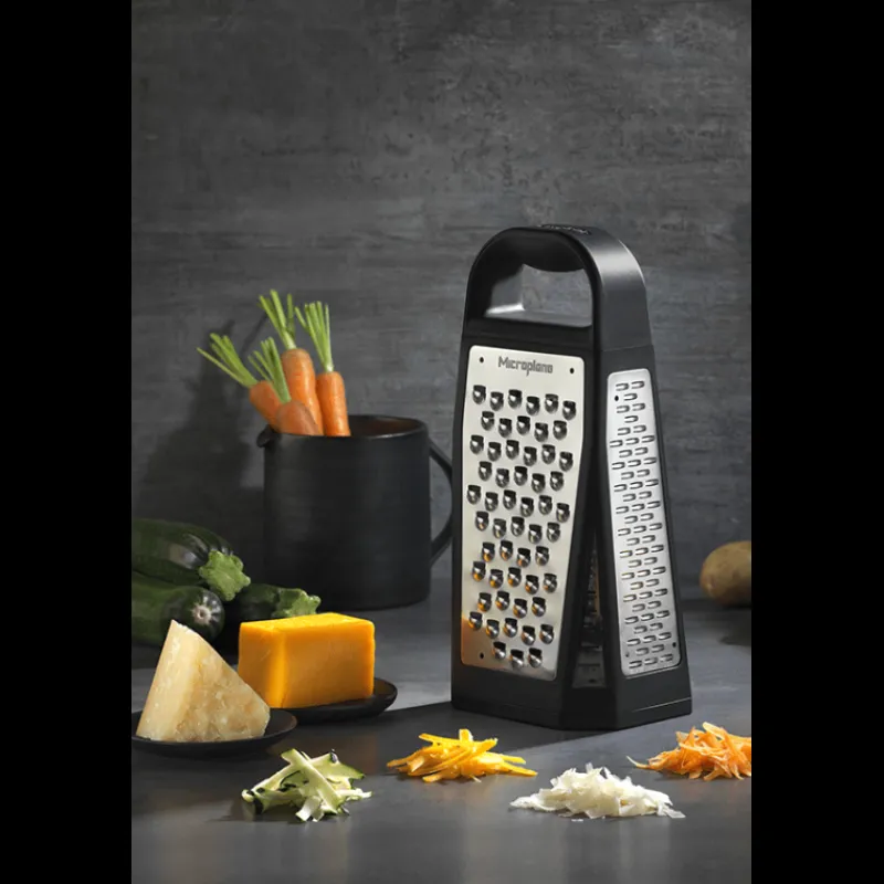 MICROPLANE Mandoline De Cuisine | Zesteur*Râpe Multi-Faces Elite Specialty Noir