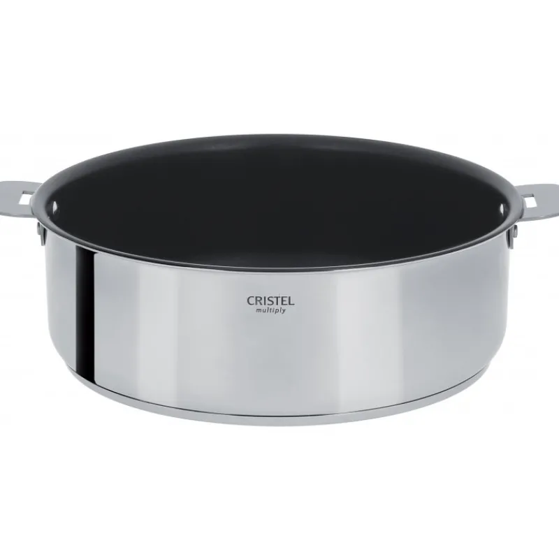 CRISTEL Sauteuses*Sauteuse Casteline Ø 24 cm Manche Amovible Anti-Adhésive Inox