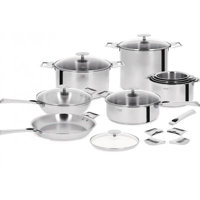 CRISTEL Sauteuses*Sauteuse Casteline Ø 24 cm Manche Amovible Anti-Adhésive Inox