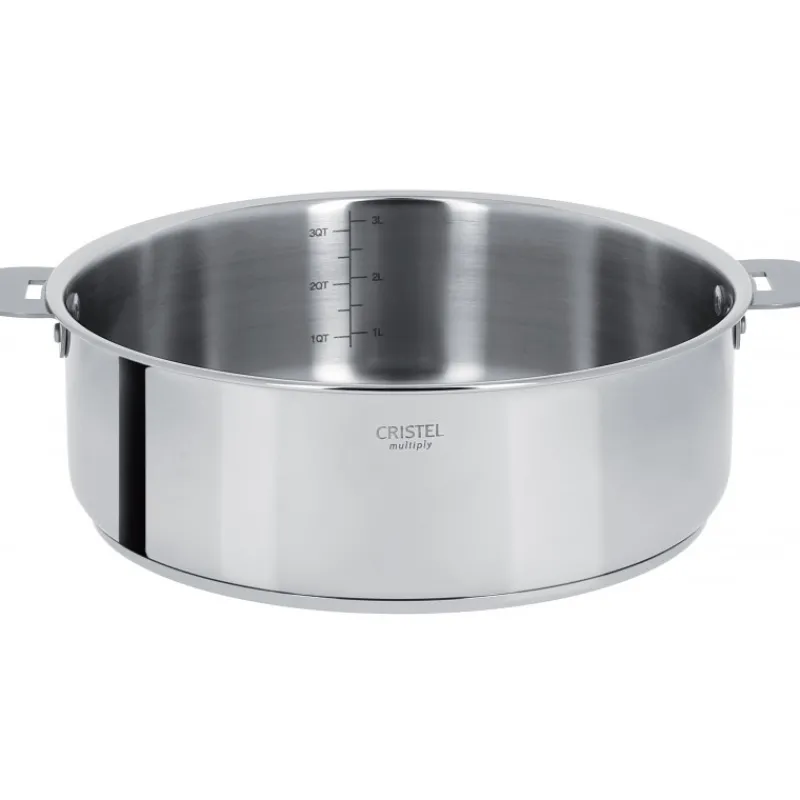 CRISTEL Sauteuses*Sauteuse Casteline Ø 24 cm Manche Amovible Inox