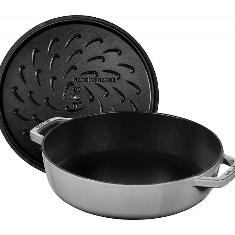 STAUB Sauteuses*Sauteuse en Fonte Chistera 24 cm Gris Graphite