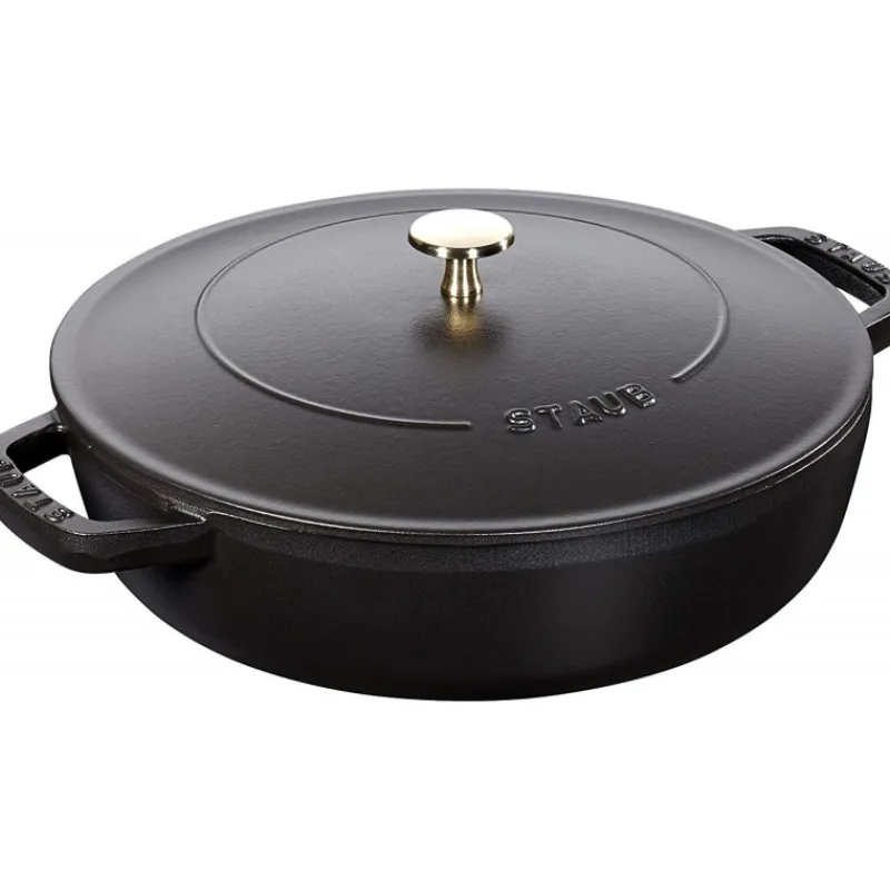 STAUB Sauteuses*Sauteuse en Fonte Chistera 24 cm Noir