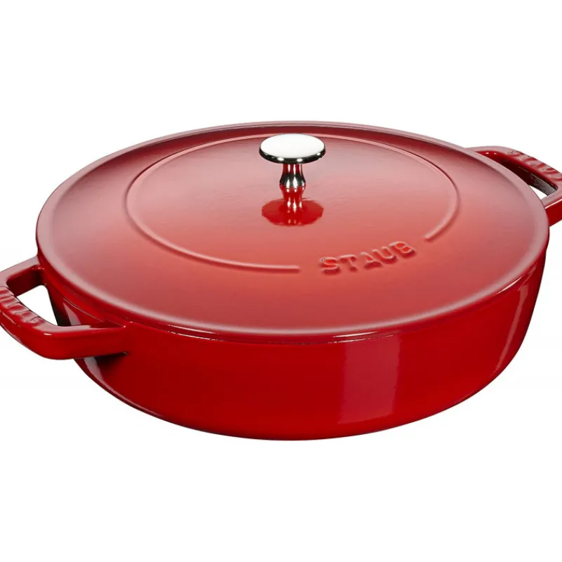 STAUB Sauteuses*Sauteuse en Fonte Chistera 24 cm Rouge Cerise