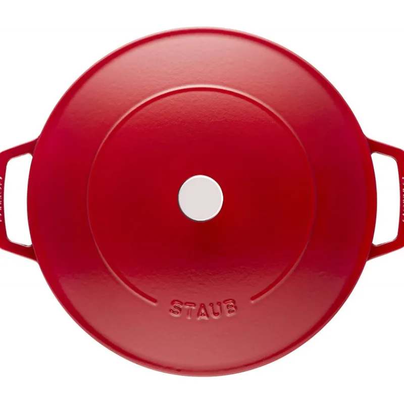 STAUB Sauteuses*Sauteuse en Fonte Chistera 24 cm Rouge Cerise