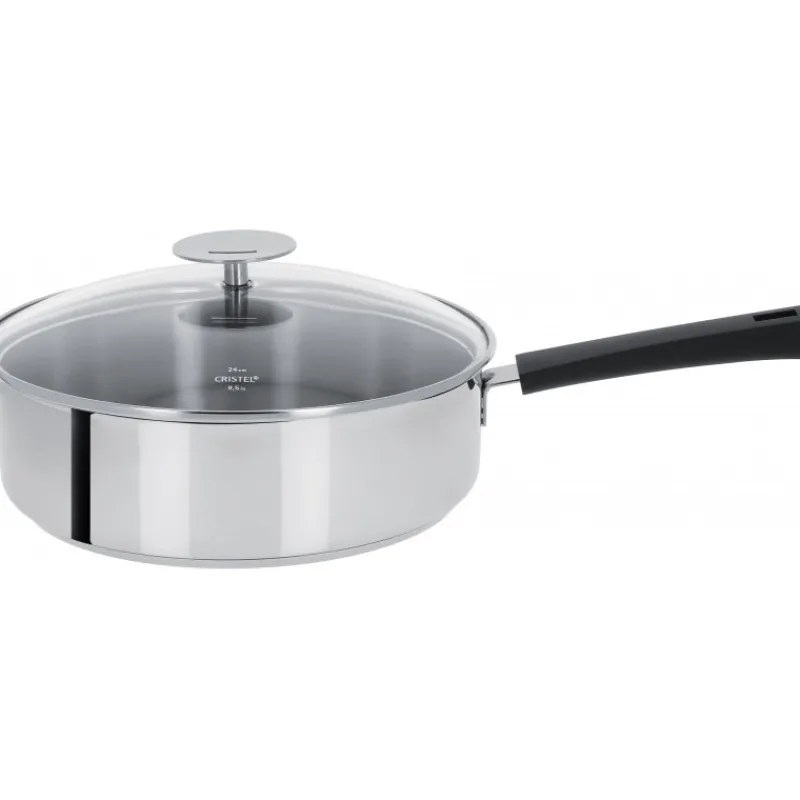 CRISTEL Sauteuses*Sauteuse Mutine Ø 26 cm Manche Fixe Anti-Adhésive Inox