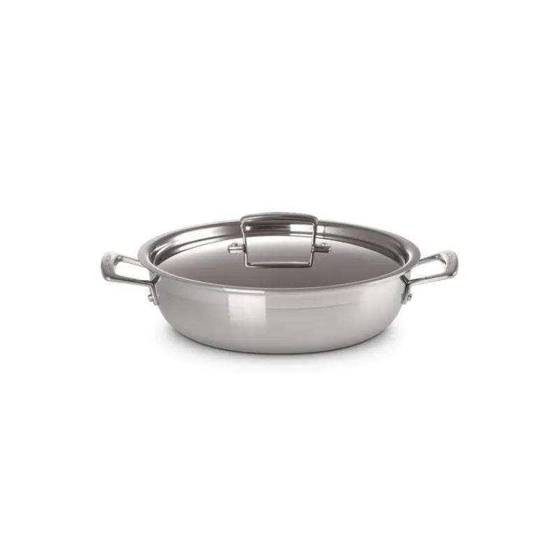 LE CREUSET Sauteuses*Sauteuse Provençale en Inox et Couvercle 30 cm