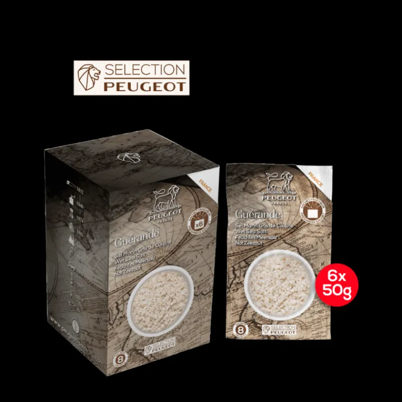 PEUGEOT Moulin | Sel*Sel de Guérande Sachets 50 g (x6)