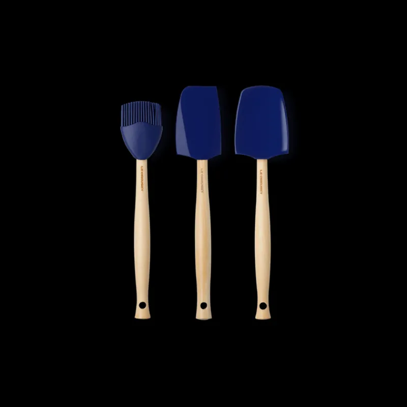 LE CREUSET Spatules | Maryses Et Cuillères*Set de 3 Spatules Silicone Azur