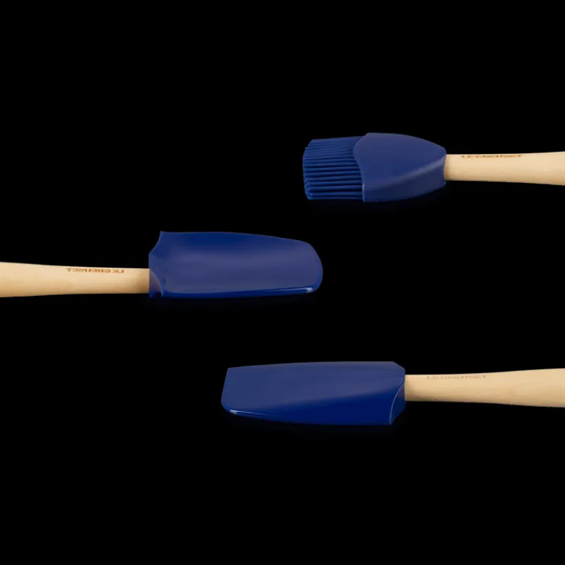 LE CREUSET Spatules | Maryses Et Cuillères*Set de 3 Spatules Silicone Azur