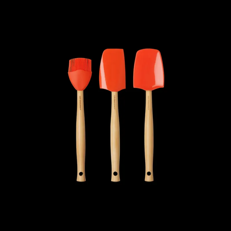 LE CREUSET Spatules | Maryses Et Cuillères*Set de 3 Spatules Silicone Volcanique