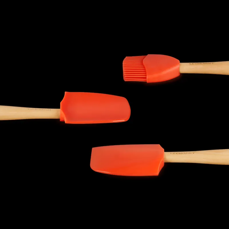 LE CREUSET Spatules | Maryses Et Cuillères*Set de 3 Spatules Silicone Volcanique