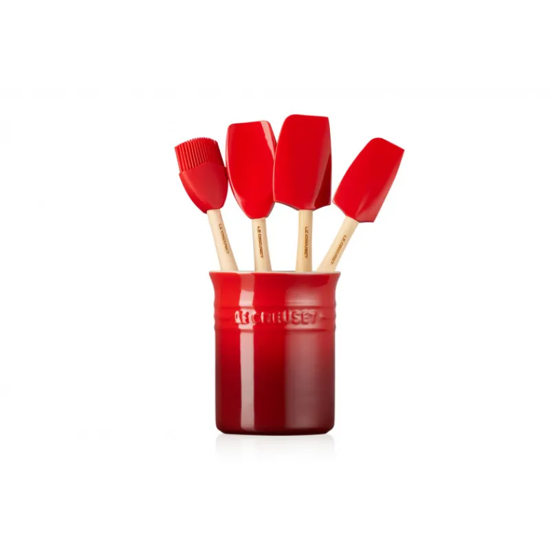 LE CREUSET Spatules | Ustensiles Pâtisserie*Set Pot 1,1 L avec 4 Ustensiles Cerise Création