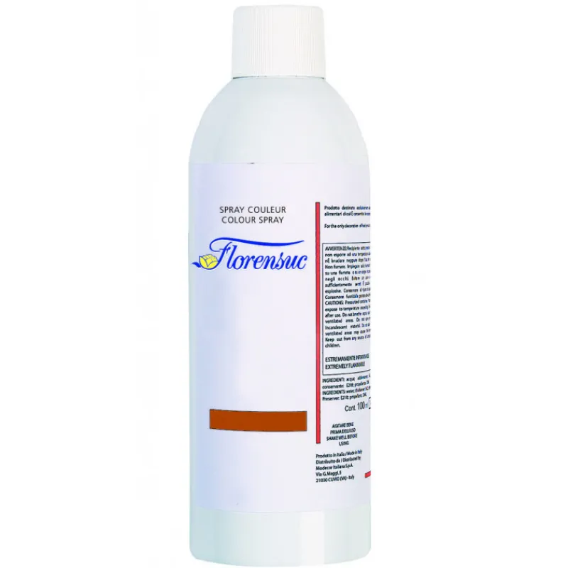 FLORENSUC Colorants Alimentaires*Spray Velours Brun 400 ml