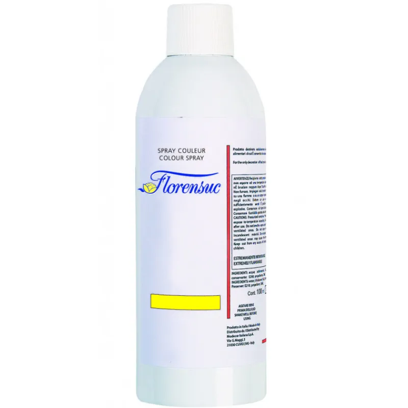 FLORENSUC Colorants Alimentaires*Spray Velours Jaune 400 ml