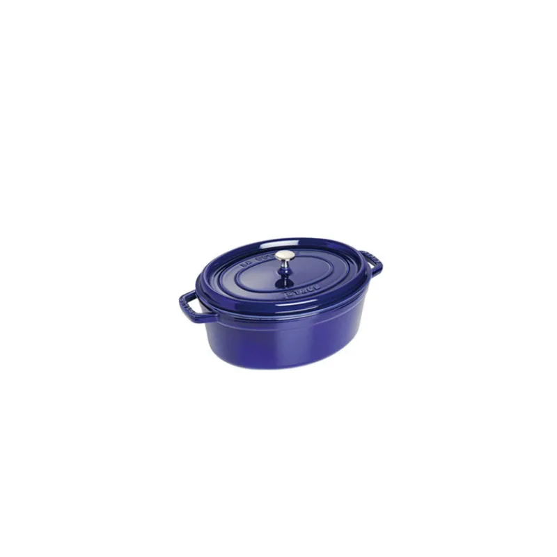 STAUB Cocotte En Fonte*Cocotte Fonte Ovale 29 cm Bleu Intense Majolique 4,2 L