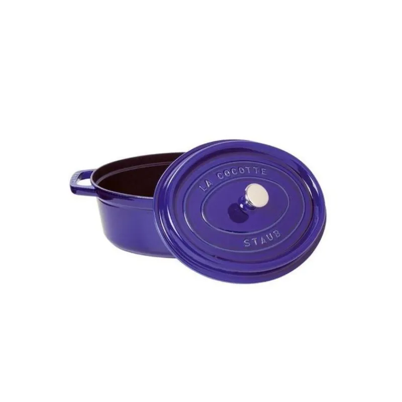 STAUB Cocotte En Fonte*Cocotte Fonte Ovale 31 cm Bleu Intense Majolique 5,5 L