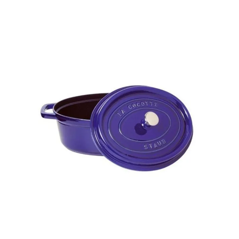 STAUB Cocotte En Fonte*Cocotte Fonte Ovale 29 cm Bleu Intense Majolique 4,2 L