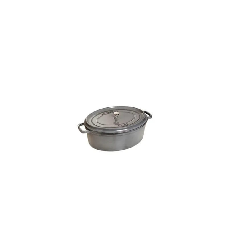 STAUB Cocotte En Fonte*Cocotte Fonte Ovale 17 cm Gris Graphite 1 L