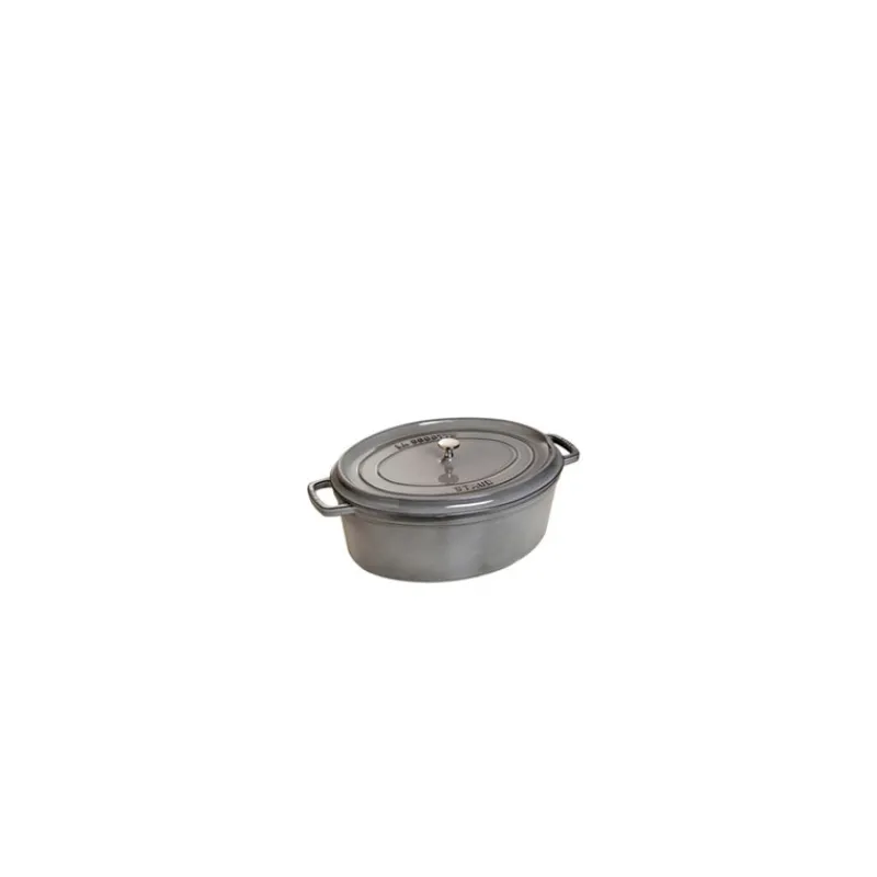 STAUB Cocotte En Fonte*Cocotte Fonte Ovale 15 cm Gris Graphite 0,6 L