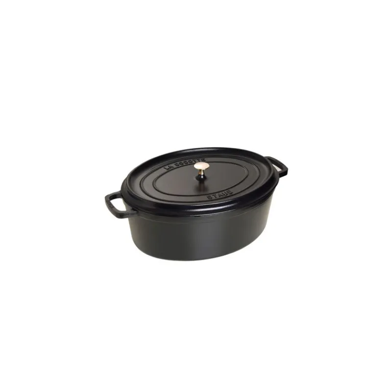 STAUB Cocotte En Fonte*Cocotte Fonte Ovale 41 cm Noir Mat 12 L