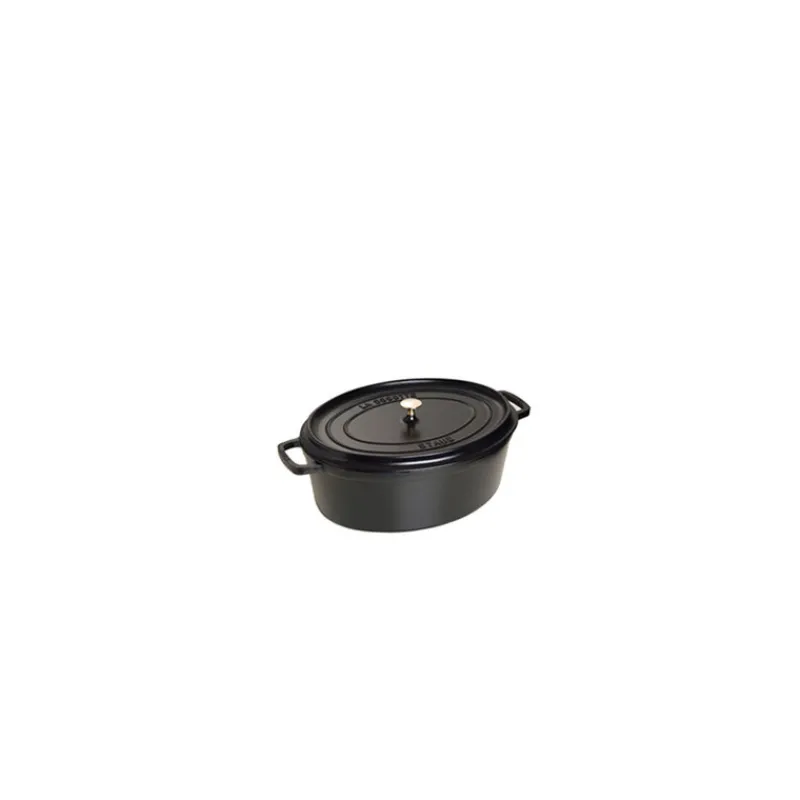 STAUB Cocotte En Fonte*Cocotte Fonte Ovale 15 cm Noir Mat 0,6 L