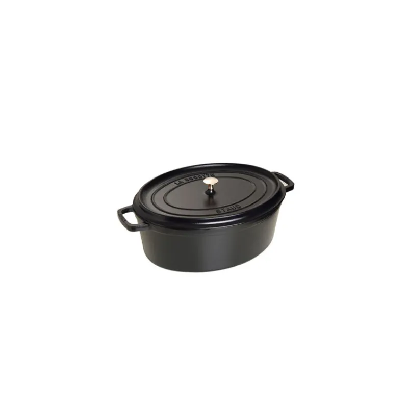 STAUB Cocotte En Fonte*Cocotte Fonte Ovale 33 cm Noir Mat 6,7 L