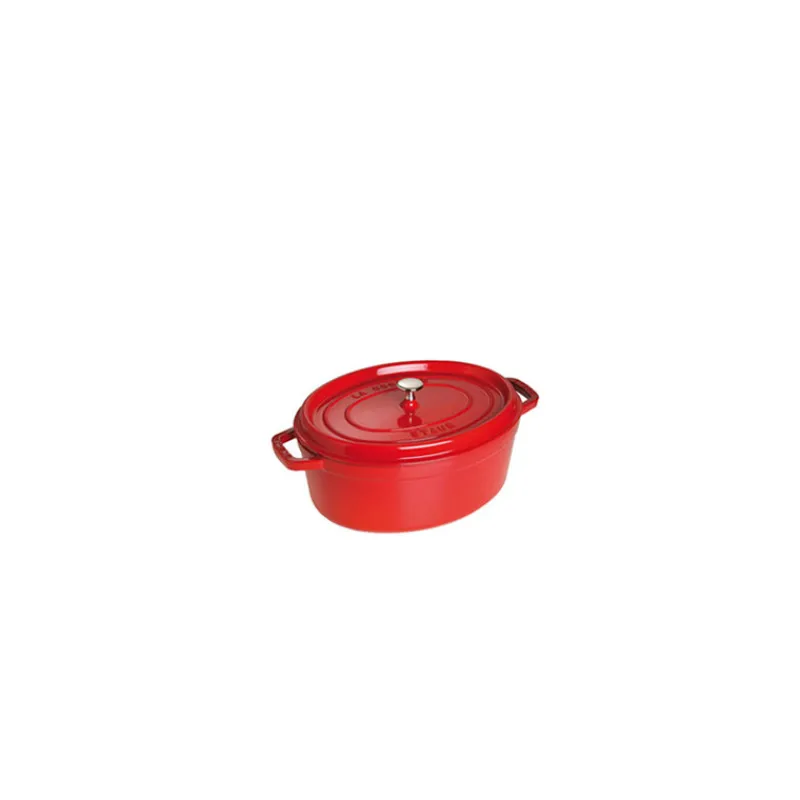 STAUB Cocotte En Fonte*Cocotte Fonte Ovale 23 cm Rouge Cerise 2,35 L