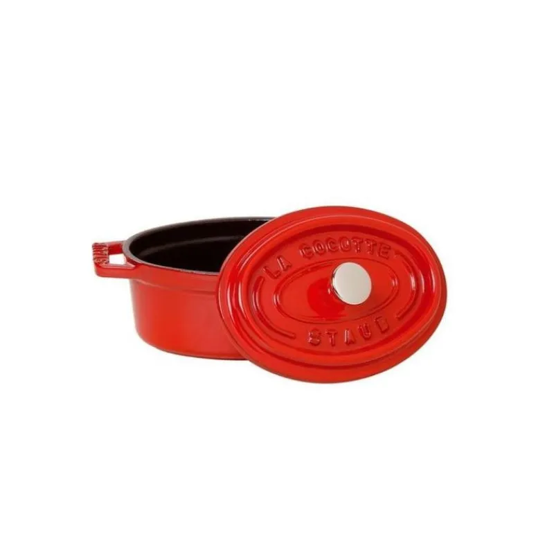 STAUB Cocotte En Fonte*Cocotte Fonte Ovale 29 cm Rouge Cerise 4,2 L