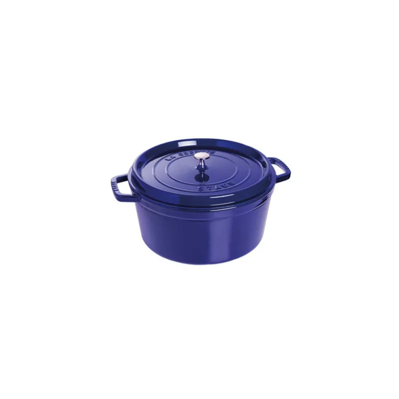 STAUB Cocotte En Fonte*Cocotte Fonte Ronde 30 cm Bleu Intense Majolique 8,35 L