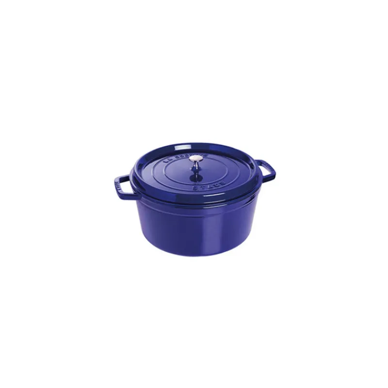 STAUB Cocotte En Fonte*Cocotte Fonte Ronde 26 cm Bleu Intense Majolique 5,2 L