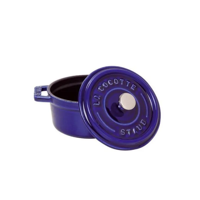 STAUB Cocotte En Fonte*Cocotte Fonte Ronde 24 cm Bleu Intense Majolique 3,8 L