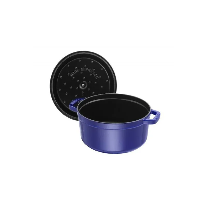 STAUB Cocotte En Fonte*Cocotte Fonte Ronde 26 cm Bleu Intense Majolique 5,2 L