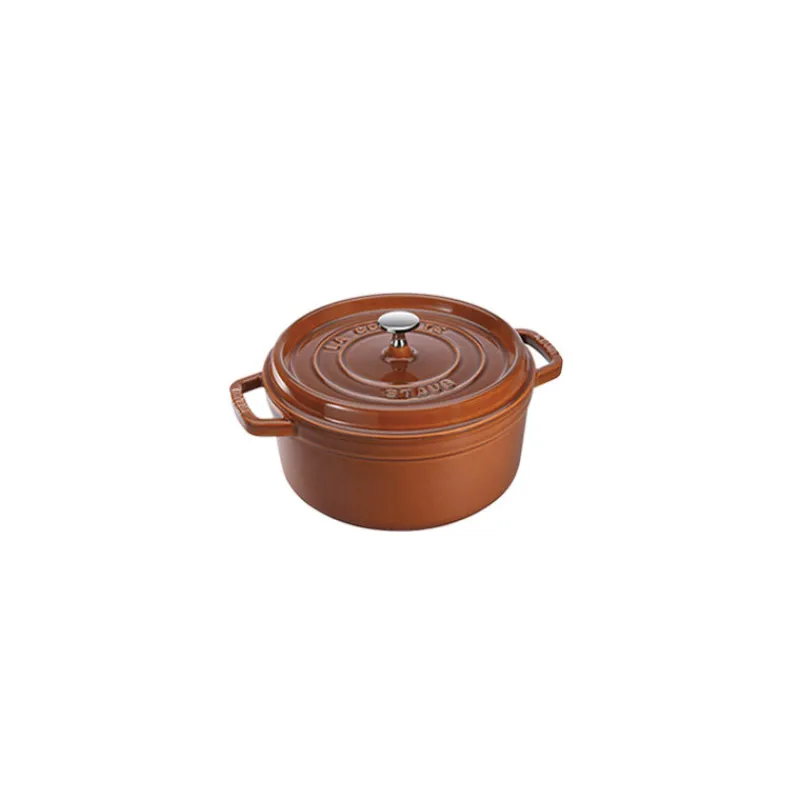 STAUB Cocotte En Fonte*Cocotte Fonte Ronde 24 cm Cannelle Majolique 3,8 L