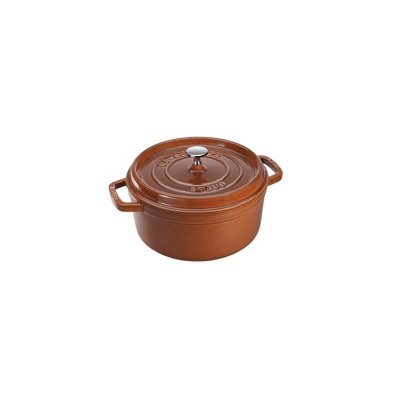 STAUB Cocotte En Fonte*Cocotte Fonte Ronde 28 cm Cannelle Majolique 6,7 L