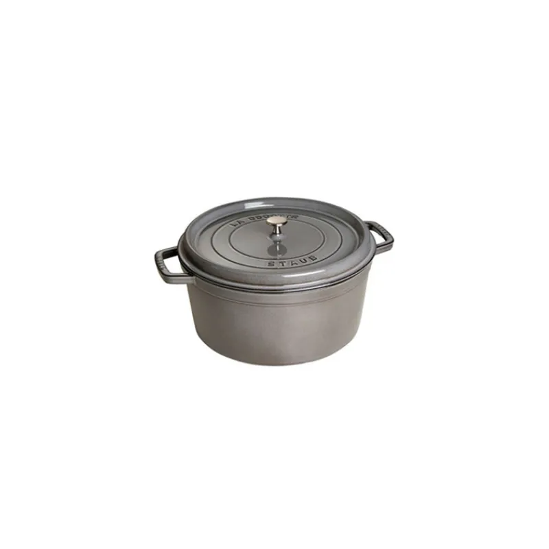 STAUB Cocotte En Fonte*Cocotte Fonte Ronde 28 cm Gris Graphite 6,7 L