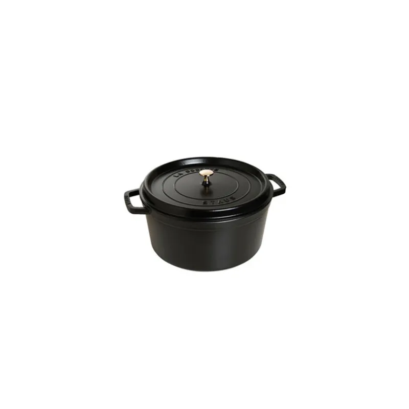 STAUB Cocotte En Fonte*Cocotte Fonte Ronde 20 cm Noir Mat 2,2 L