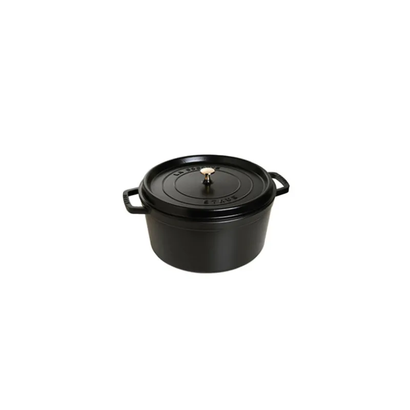 STAUB Cocotte En Fonte*Cocotte Fonte Ronde 22 cm Noir Mat 2,6 L