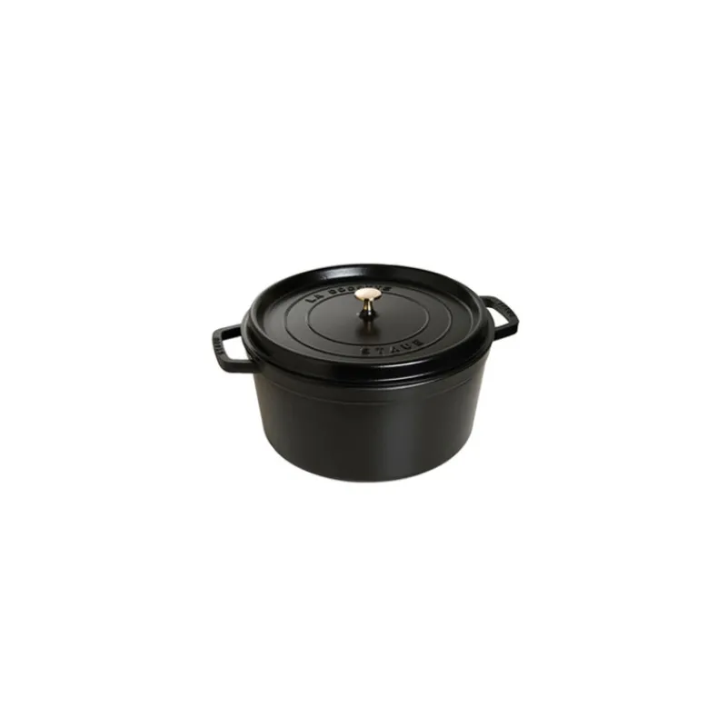 STAUB Cocotte En Fonte*Cocotte Fonte Ronde 26 cm Noir Mat 5,2 L