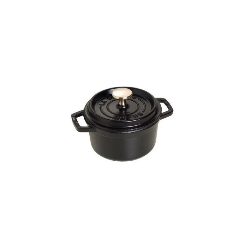 STAUB Cocotte En Fonte*Cocotte Fonte Ronde 14 cm Noir Mat 0,8 L