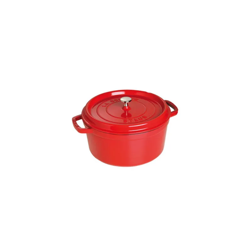 STAUB Cocotte En Fonte*Cocotte Fonte Ronde 28 cm Rouge Cerise 6,7 L