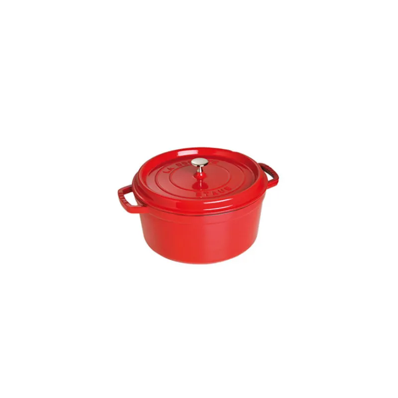 STAUB Cocotte En Fonte*Cocotte Fonte Ronde 24 cm Rouge Cerise 3,8 L