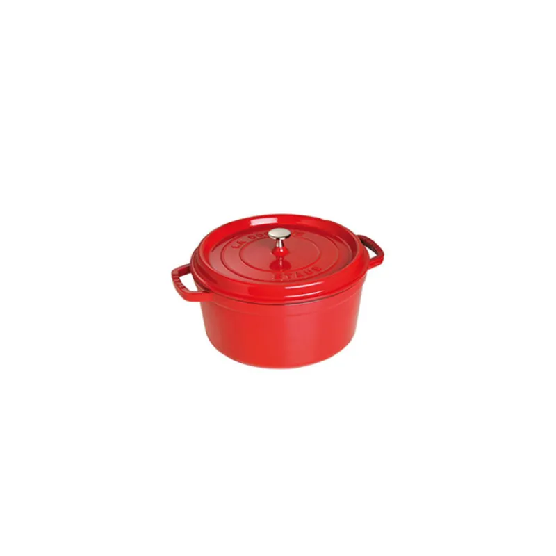 STAUB Cocotte En Fonte*Cocotte Fonte Ronde 20 cm Rouge Cerise 2,2 L