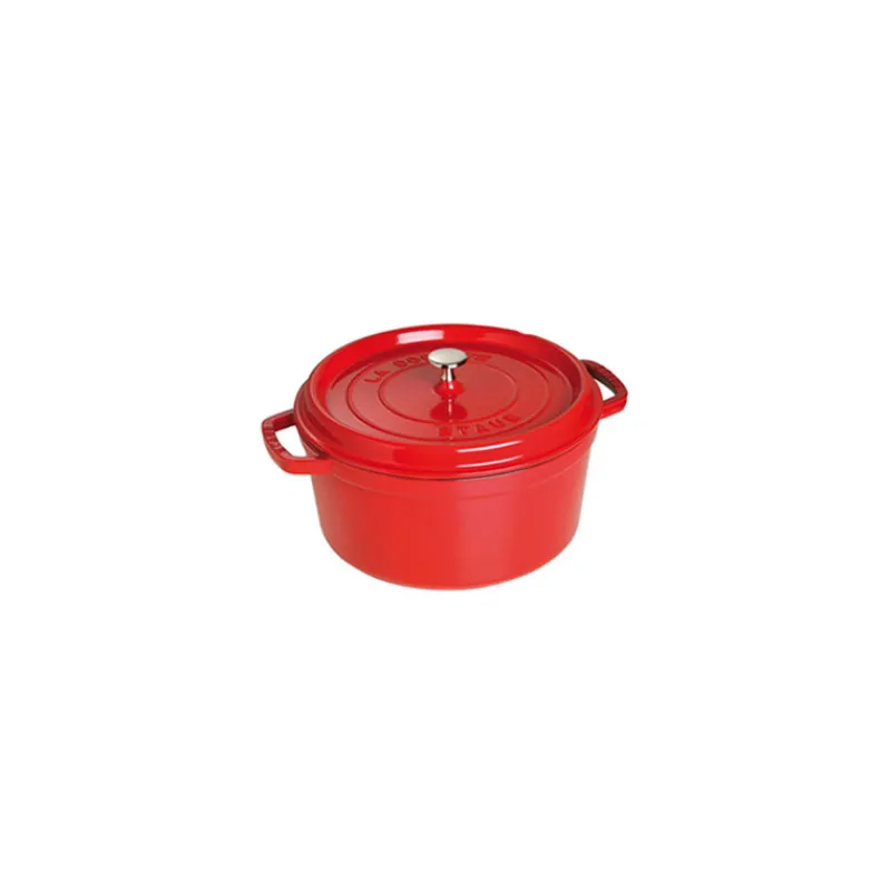 STAUB Cocotte En Fonte*Cocotte Fonte Ronde 26 cm Rouge Cerise 5,2 L